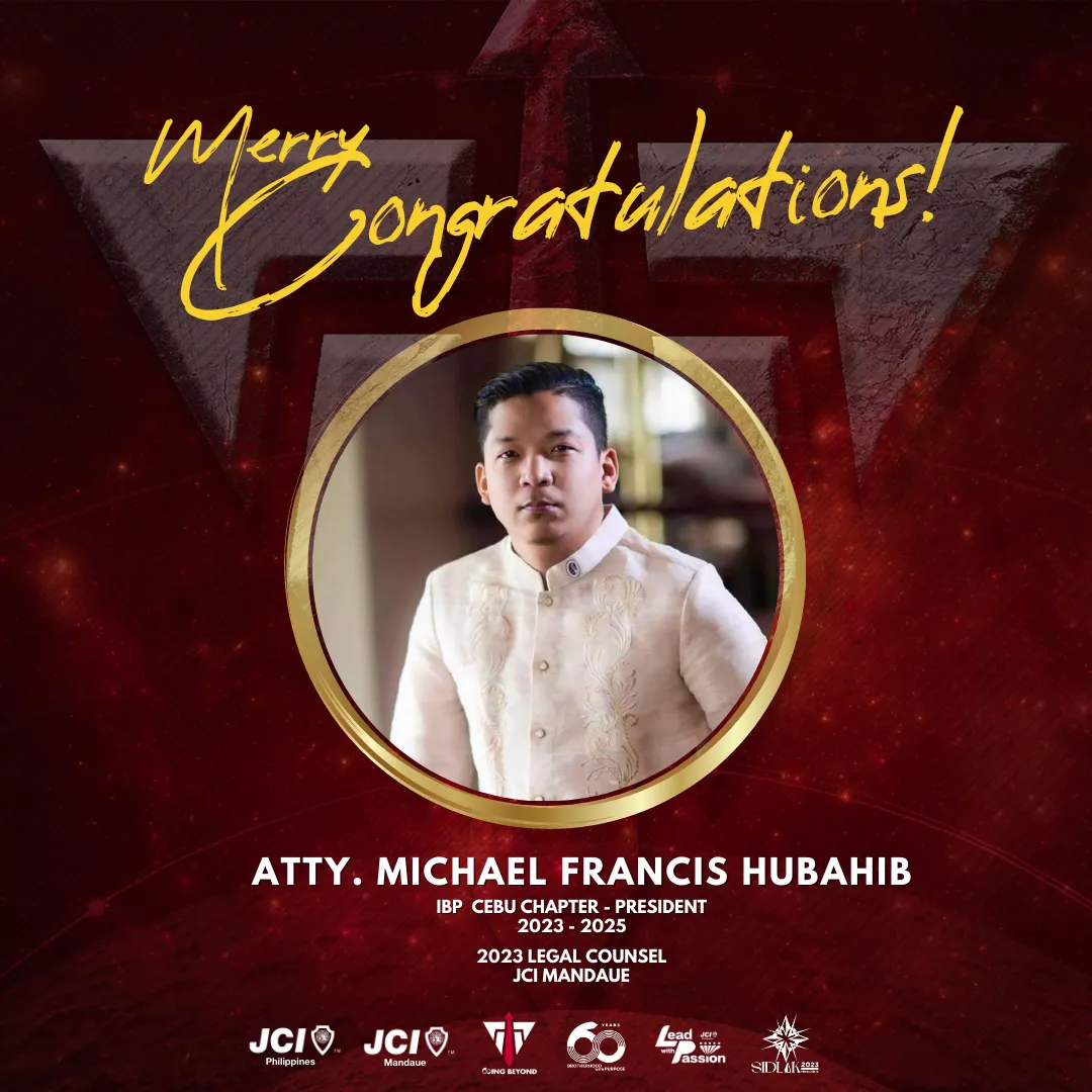 Merry Congratulations to Atty. Michael Francis Hubahib