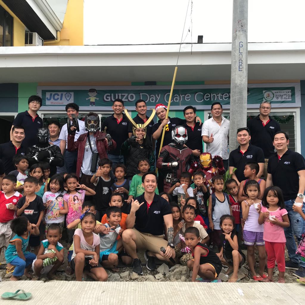 Superhero Christmas Party for the Barangay Guizo Fire Relocation Site Children