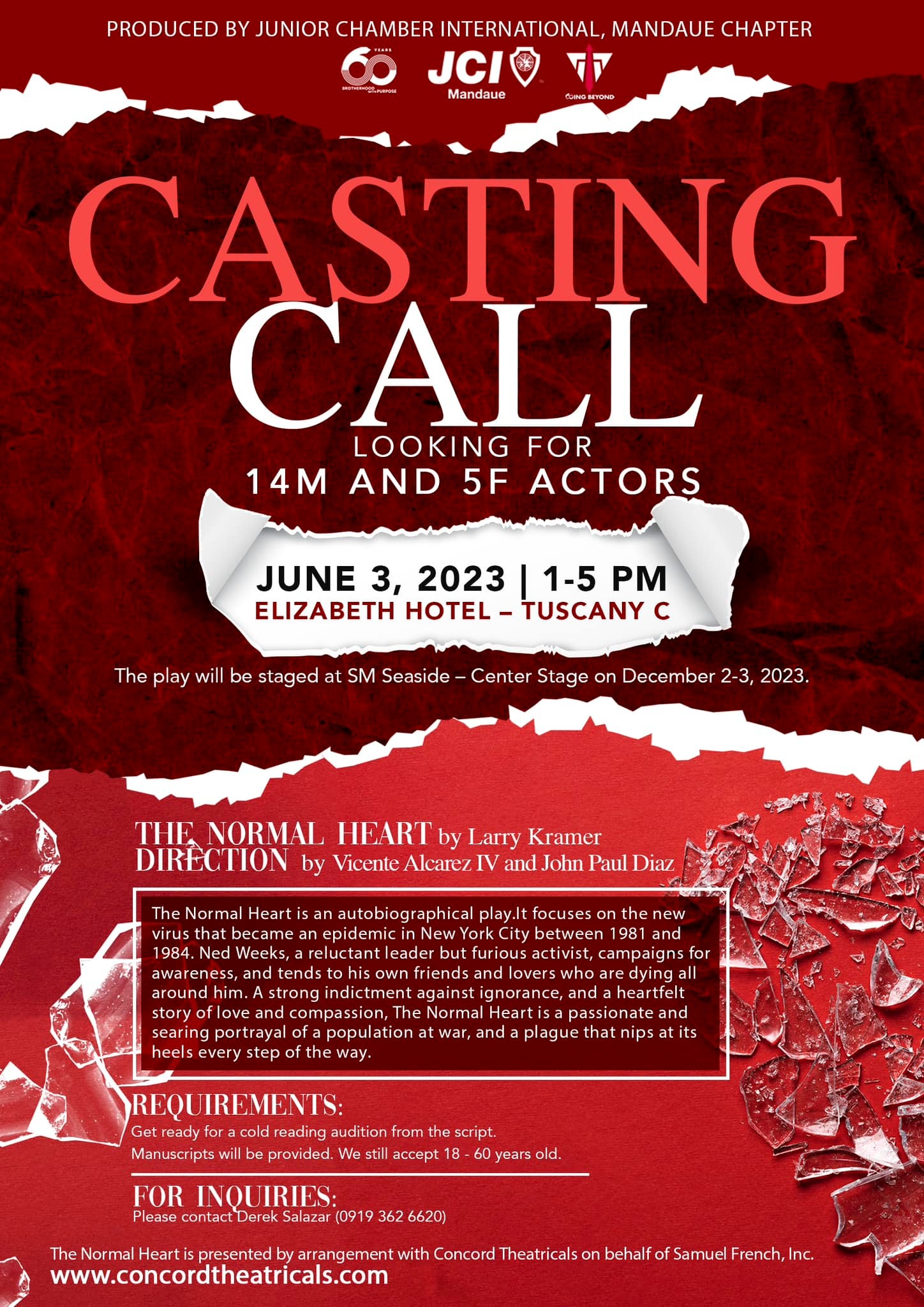 The Normal Heart Cebu Casting Call